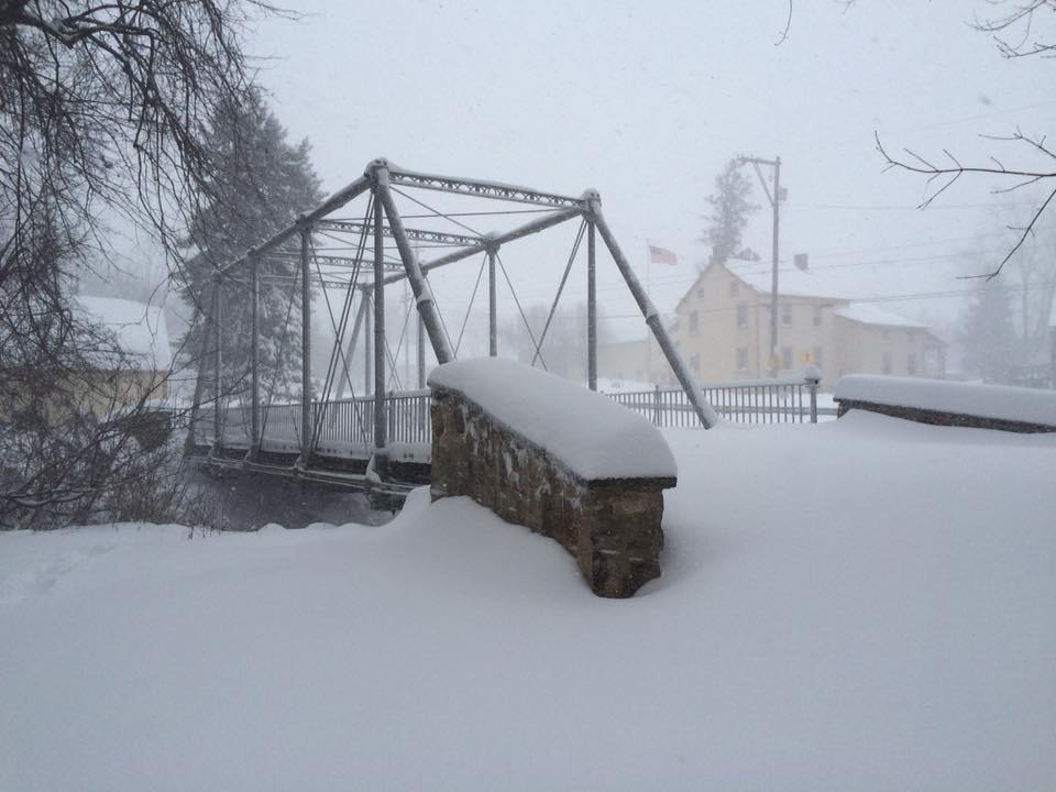 The historic Pony Bridge along W. Walnut Street in Hellertown