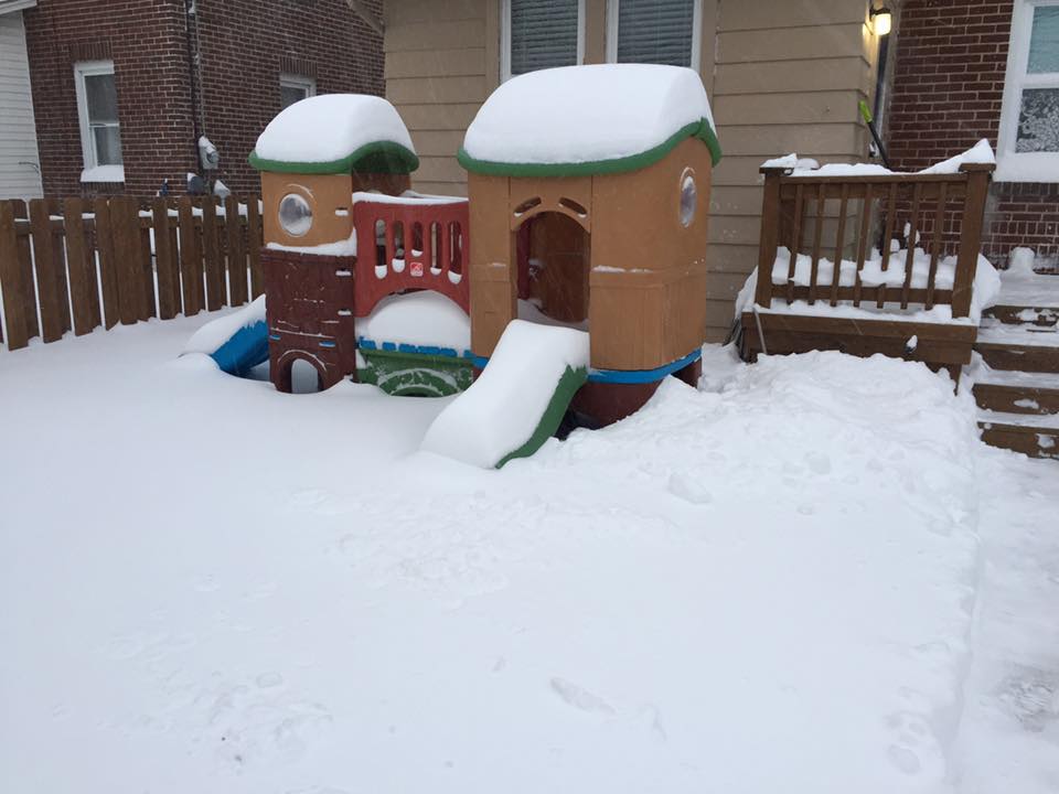 The joys of summer seemed far away on one of the snowiest Saturdays ever in Saucon Valley.