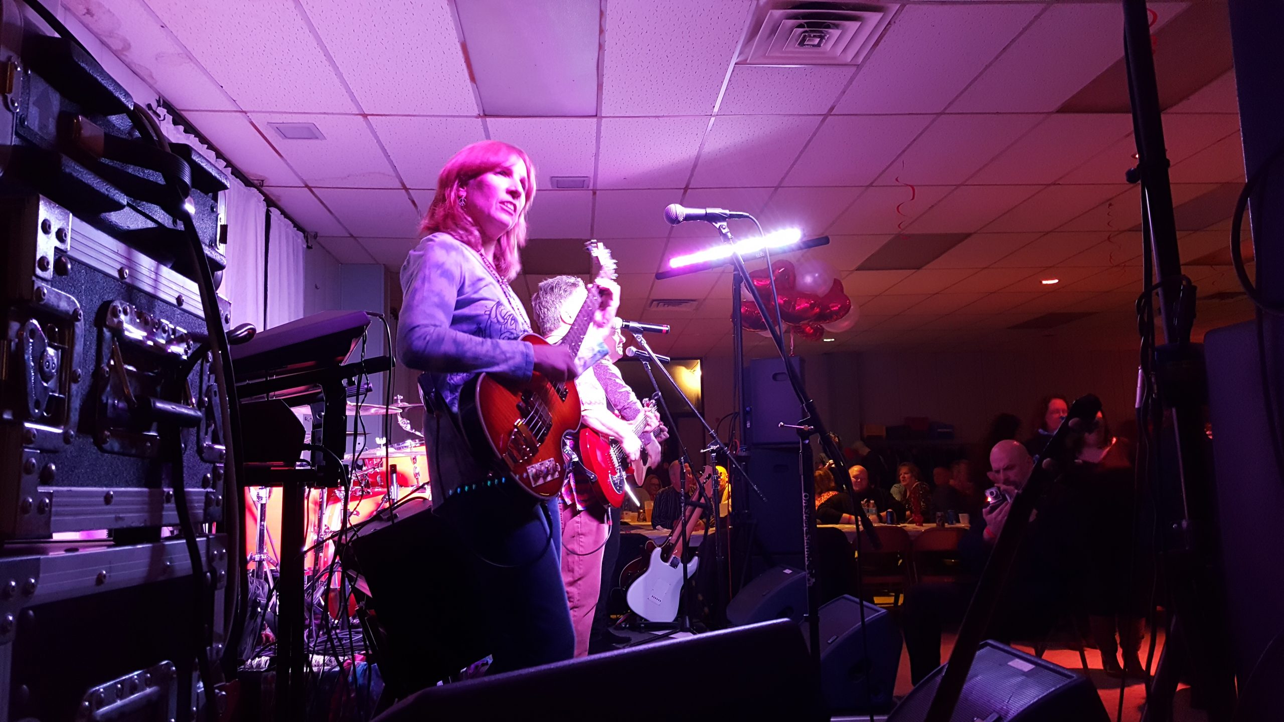 The Large Flowerheads entertained more than 200 party-goers with fun cover versions of classic 1960s and '70s songs.