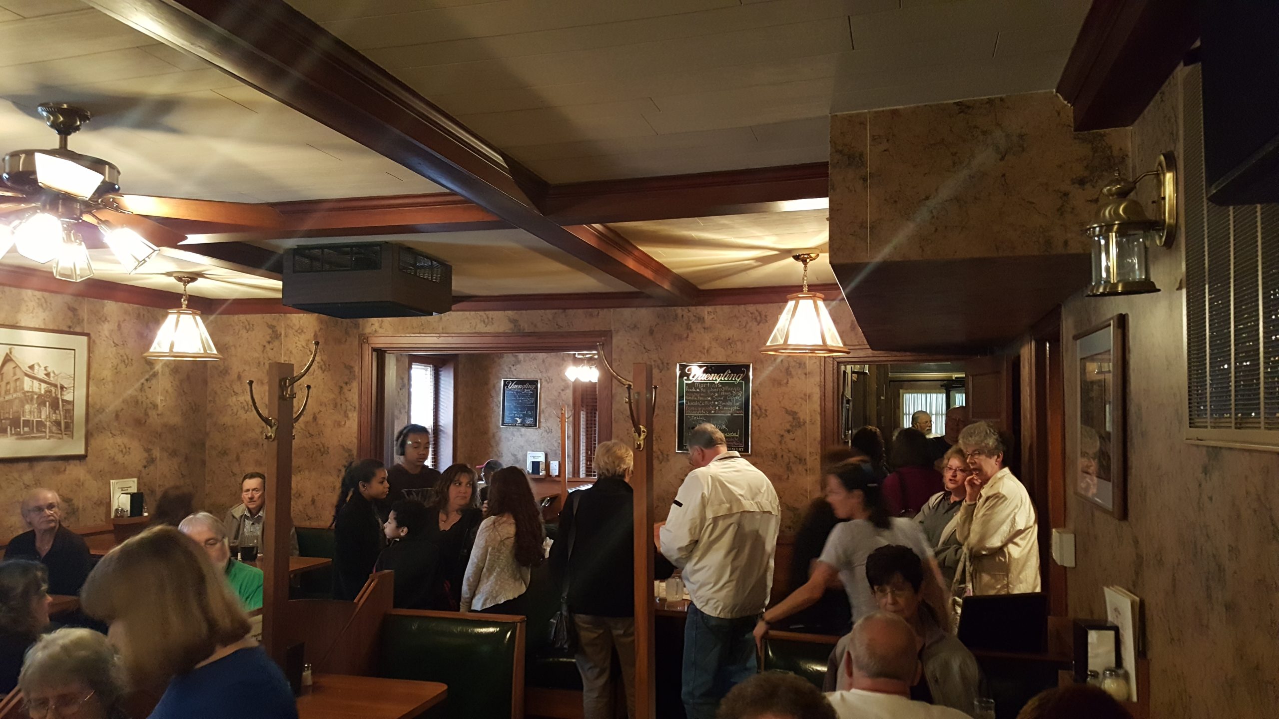 By mid-afternoon Friday the dining room at Crossroads was already full, with a line nearly out the door. Meanwhile the phone was ringing off the hook as customers called in takeout order after takeout order.