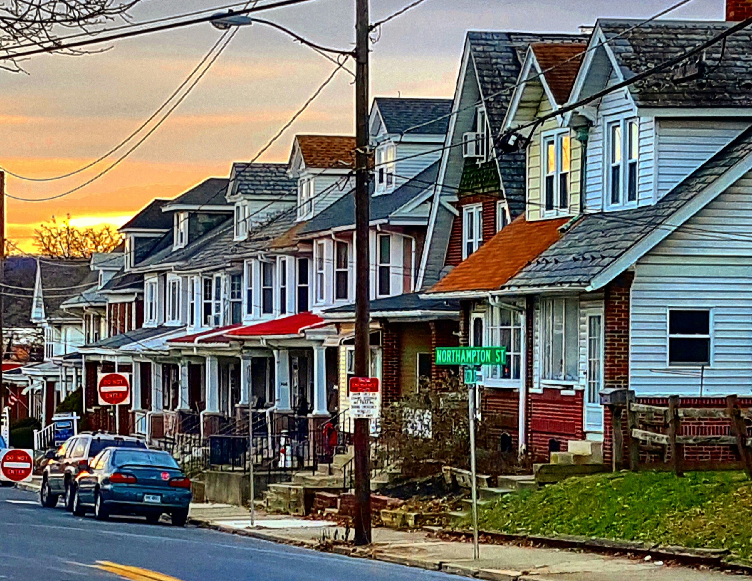 Houses along Easton Road in Hellertown