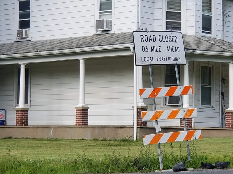 Closed Bridge Lower Saucon Road