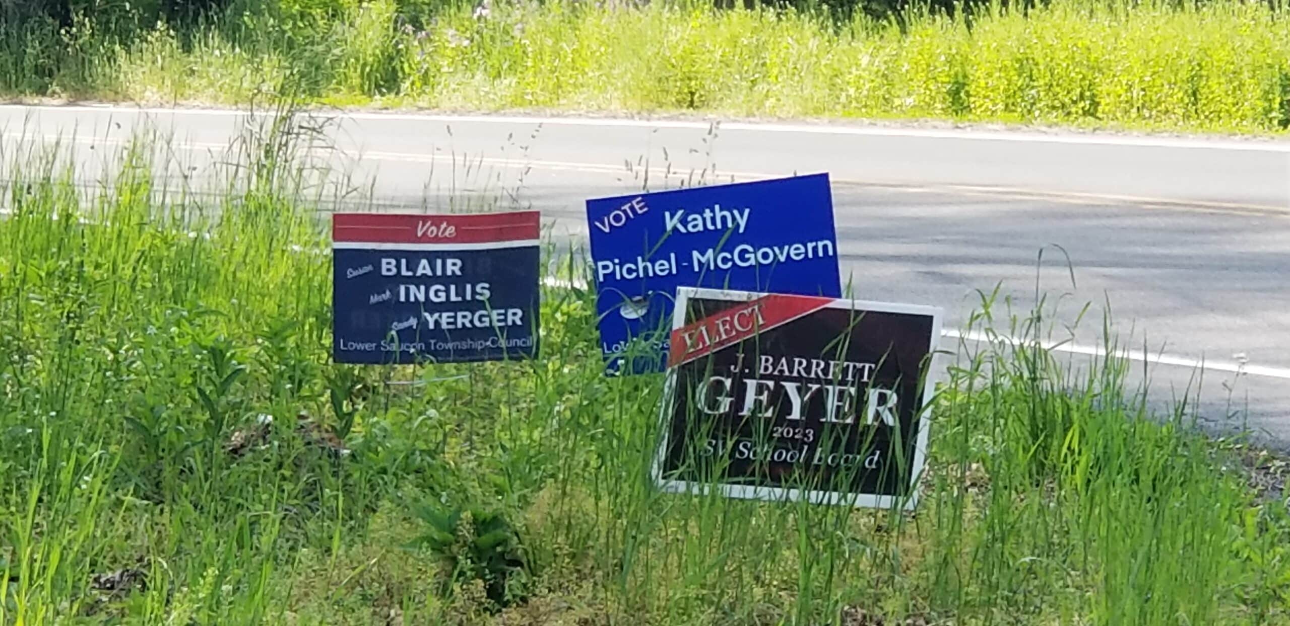 Campaign signs