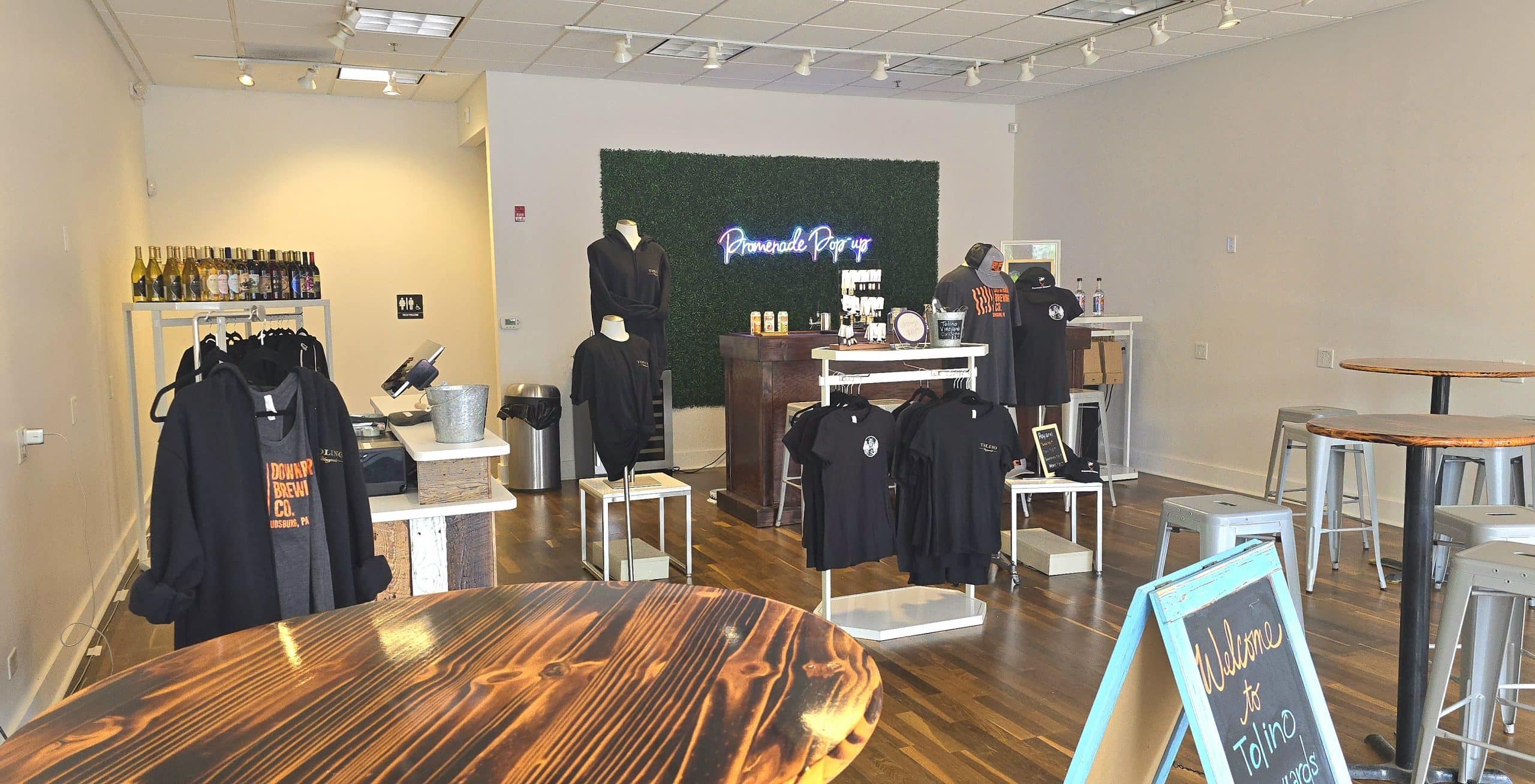 Promenade Pop-Up Downriver Brewing Tolino Vineyards