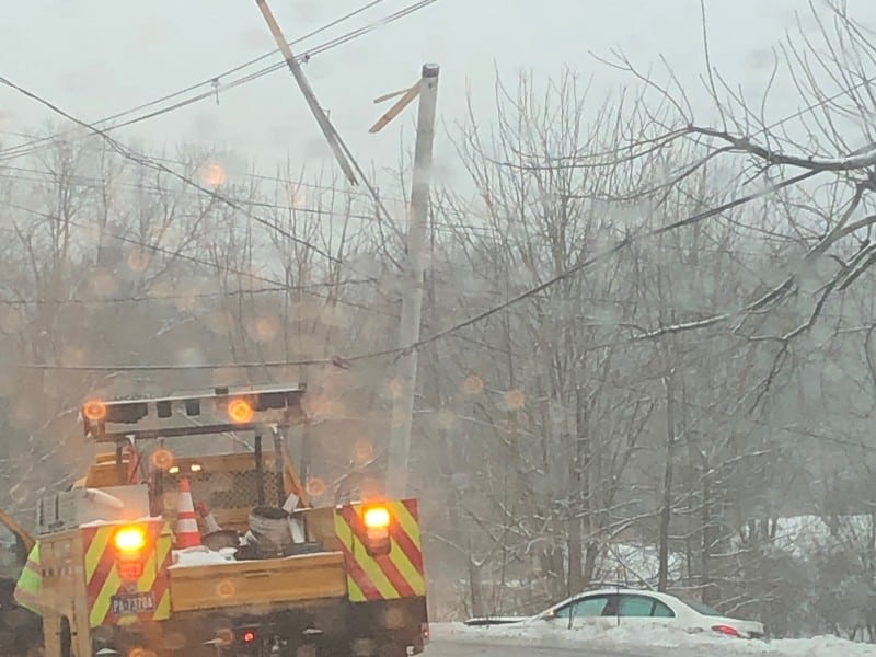 Crash Power Out Leithsville