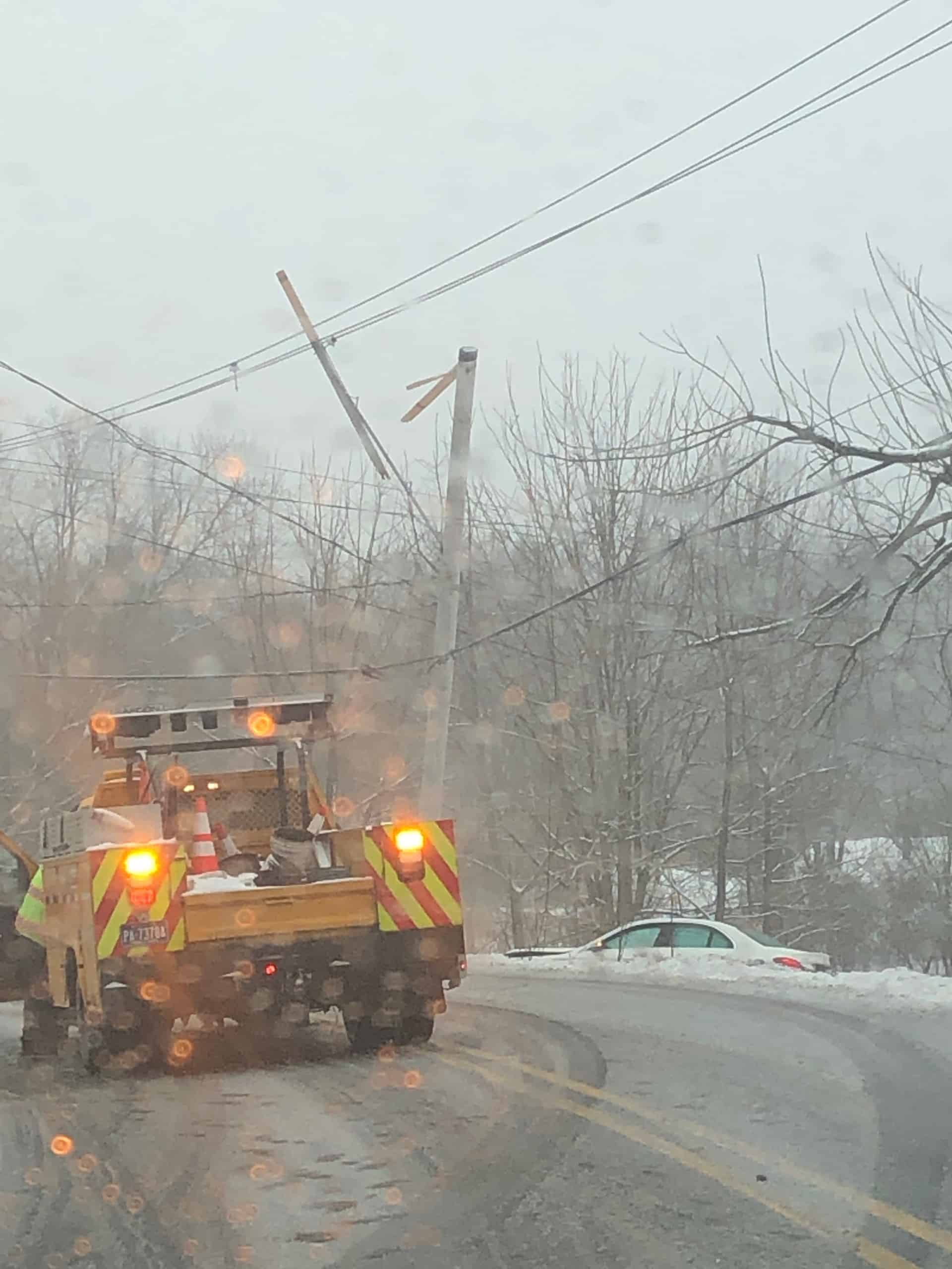 Crash Power Out Leithsville