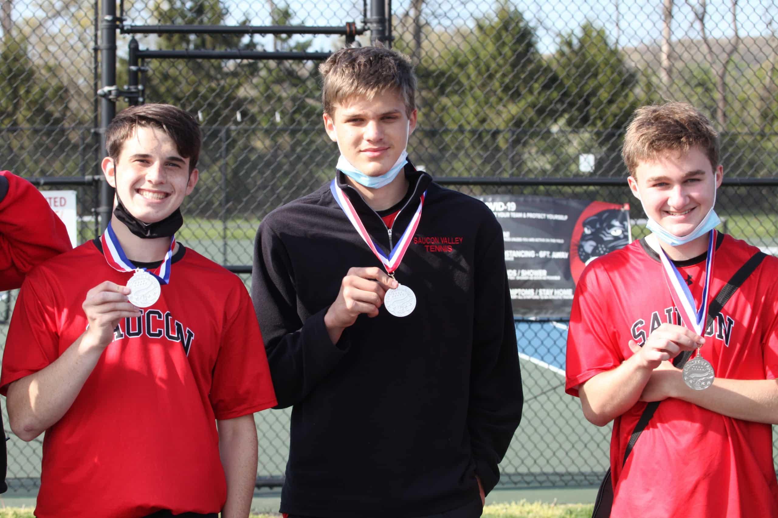 Saucon Boys Tennis Ackerman Nagy Andres L to R (2)