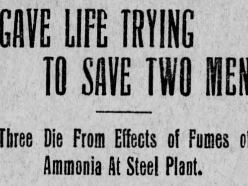 Ammonia Accident 1917