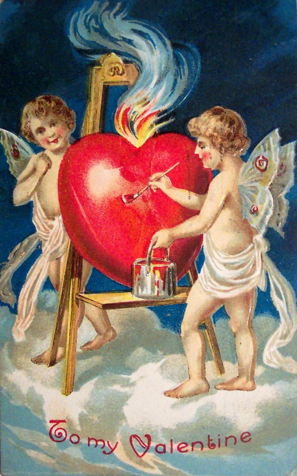 Antique Valentine Card 1909