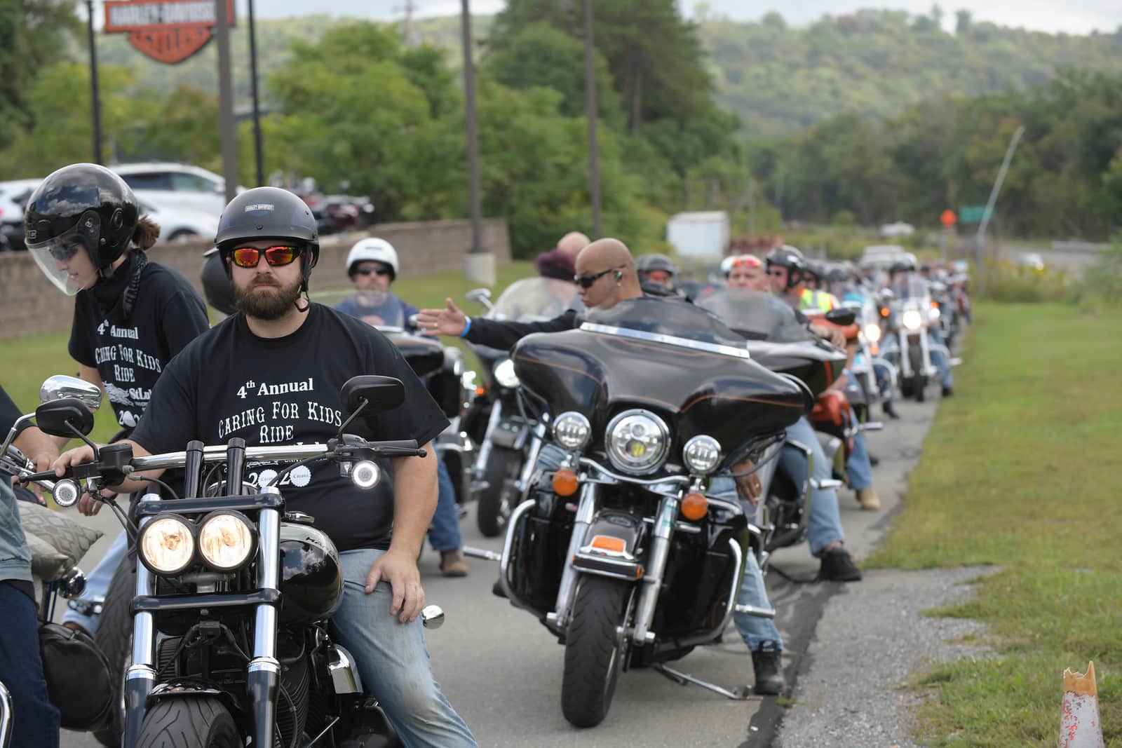 Bikers Ride Caring for Kids