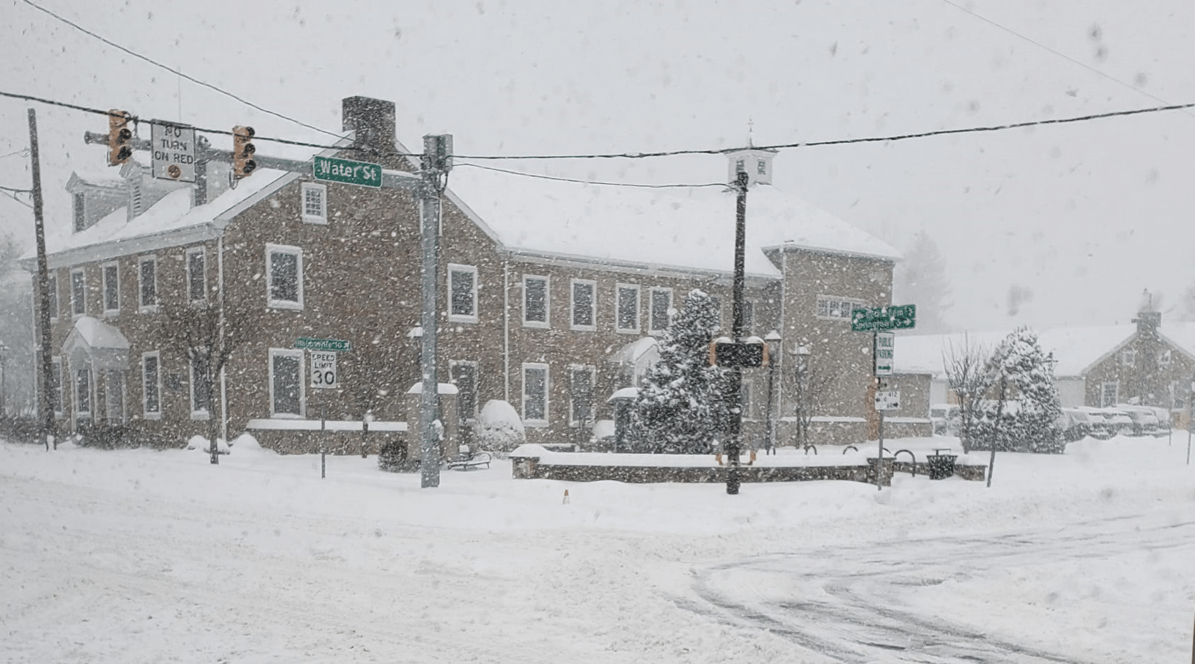 Borough Hall Snowstorm
