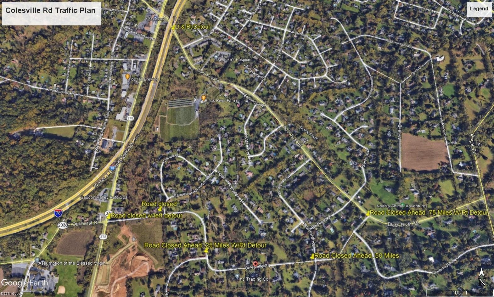 Colesville Traffic Plan