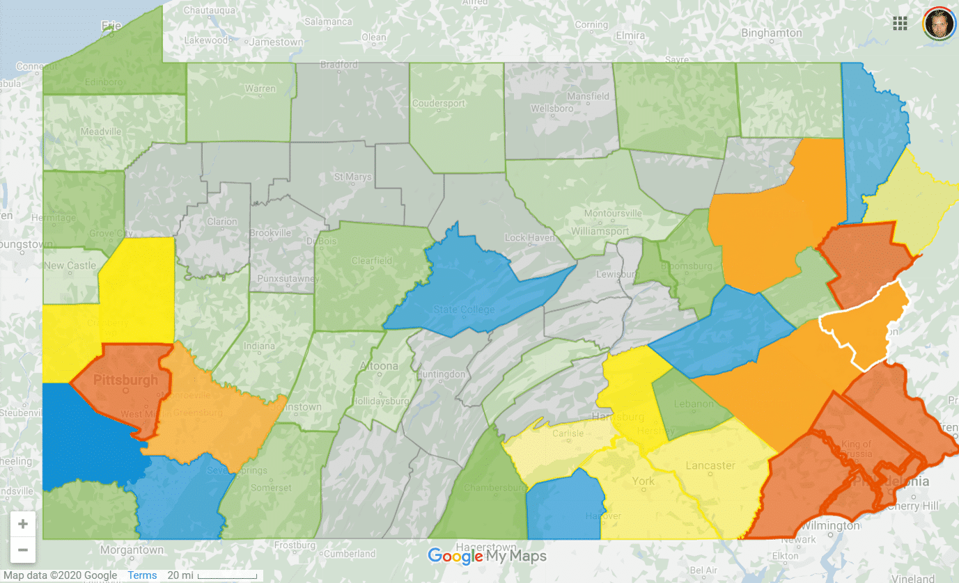 Coronavirus Pennsylvania March 26