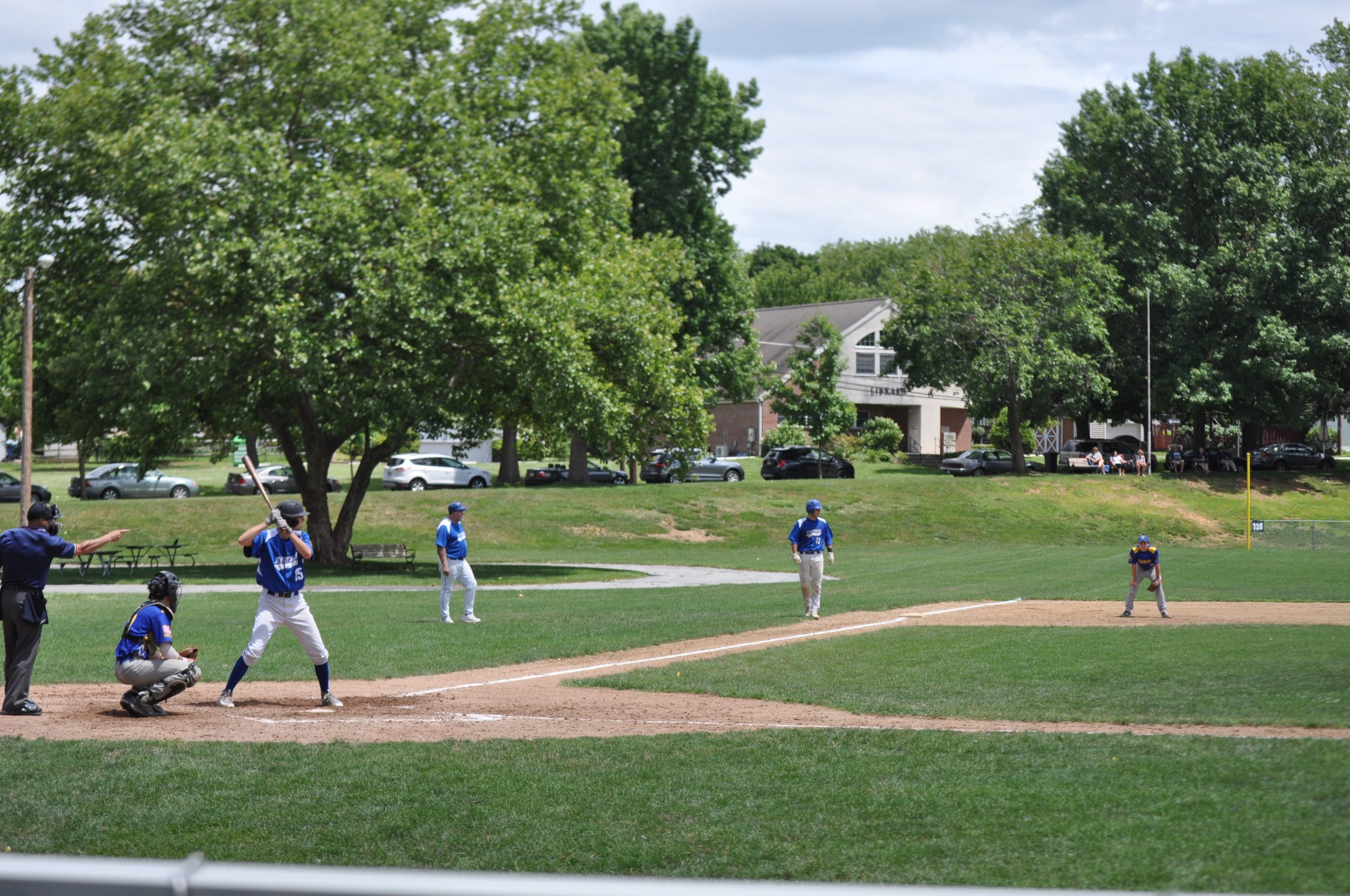 Saucon senior Nate Kehs bulldogs his way into the end zone for one of his three first half touchdowns against the Bangor Slaters.