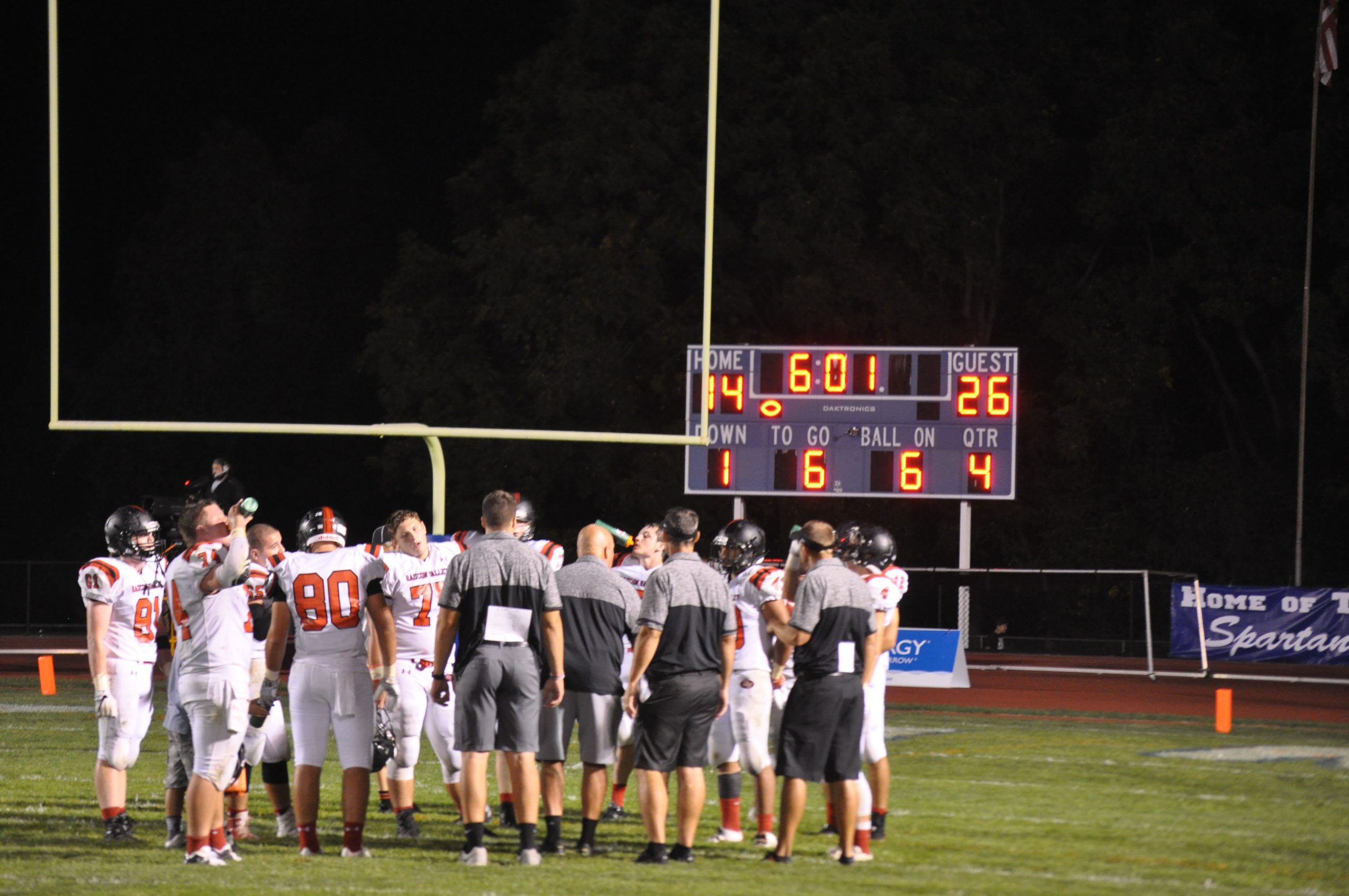 Time out at crunch time.