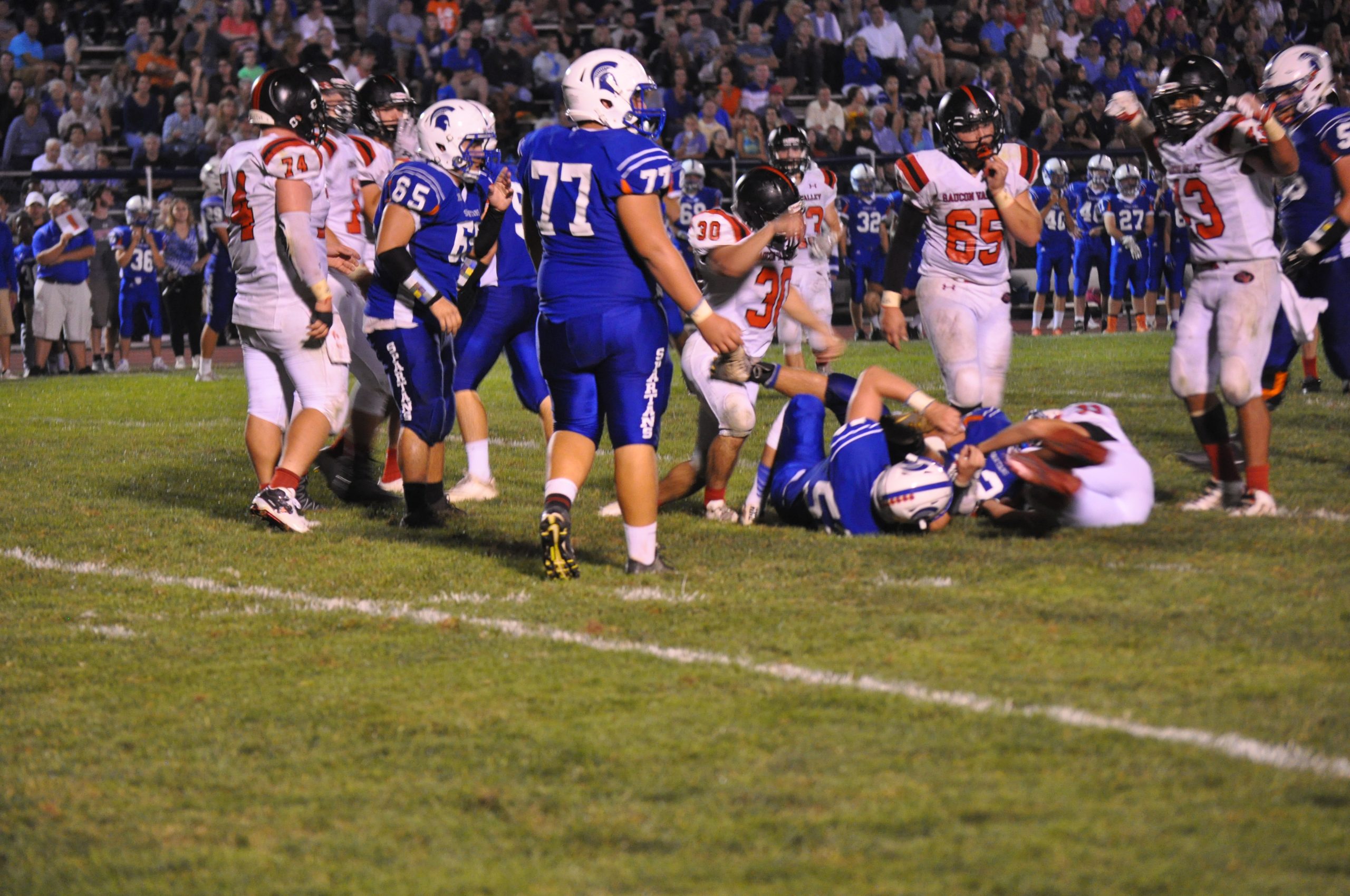 The Panther defense swarmed to the ball on Friday night.