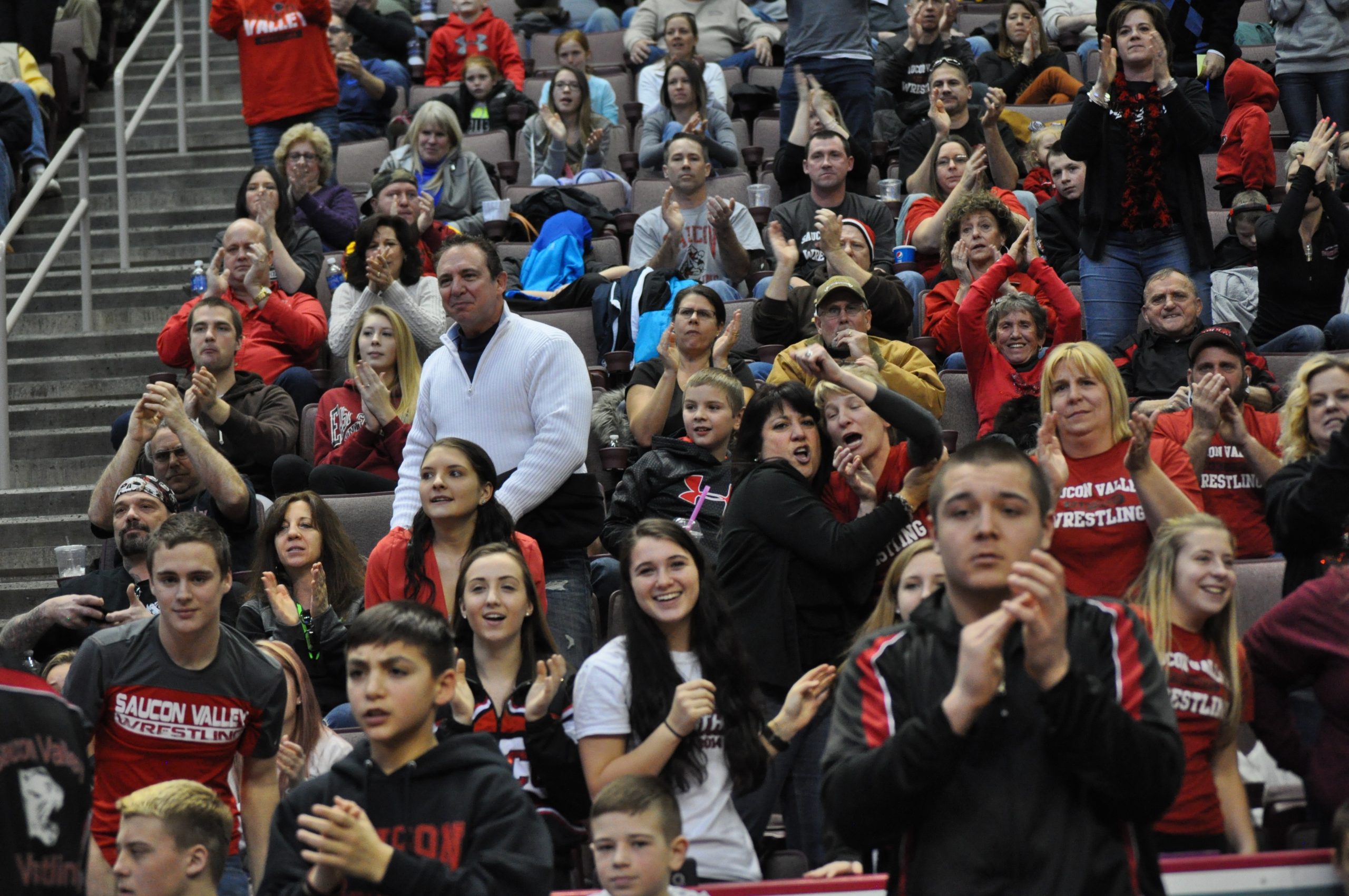 Saucon Valley fans showing their appreciation for the panthers in the 2016 PIAA State Finals