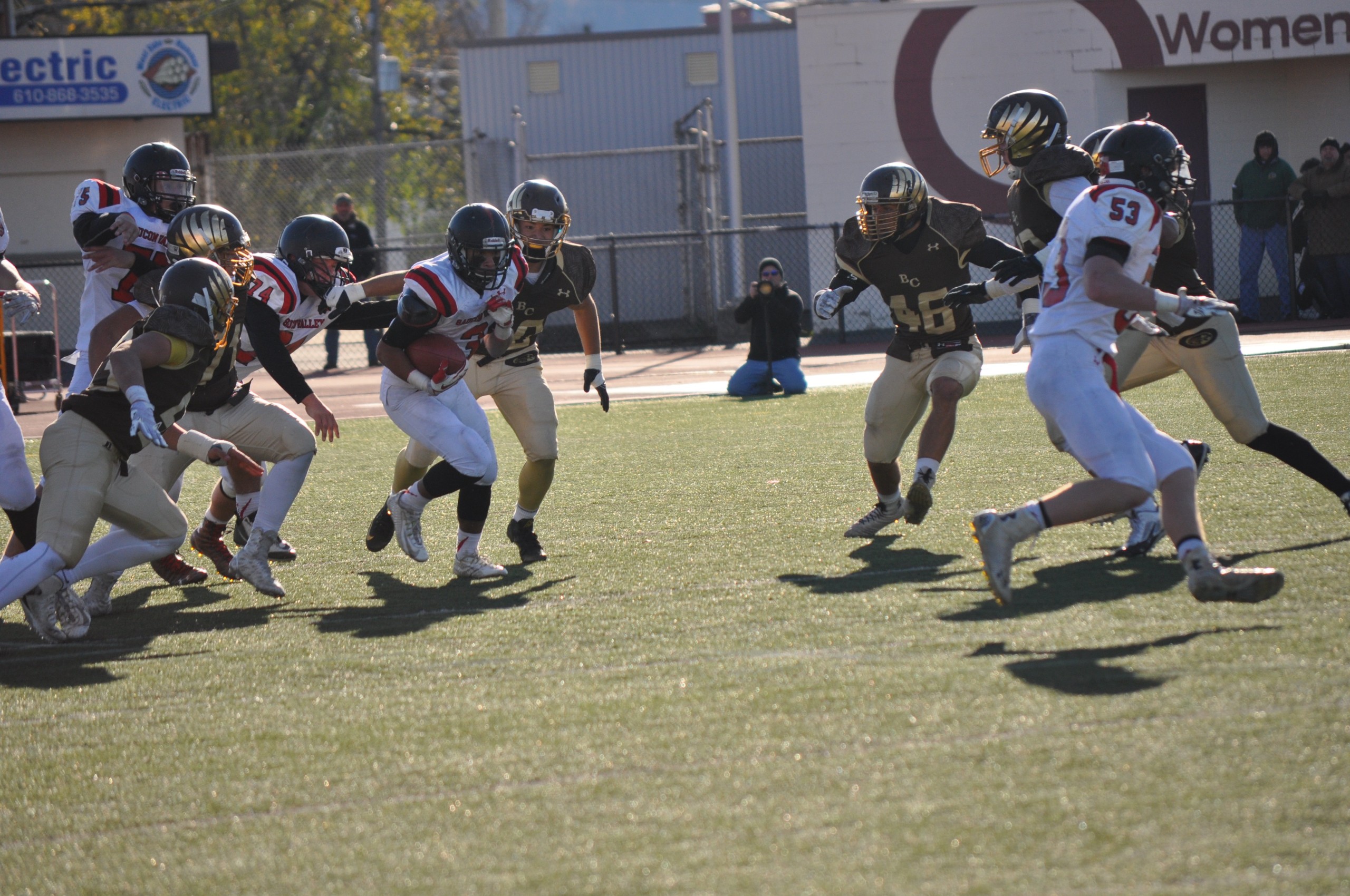 Evan Culver finds some space in the BECA defense