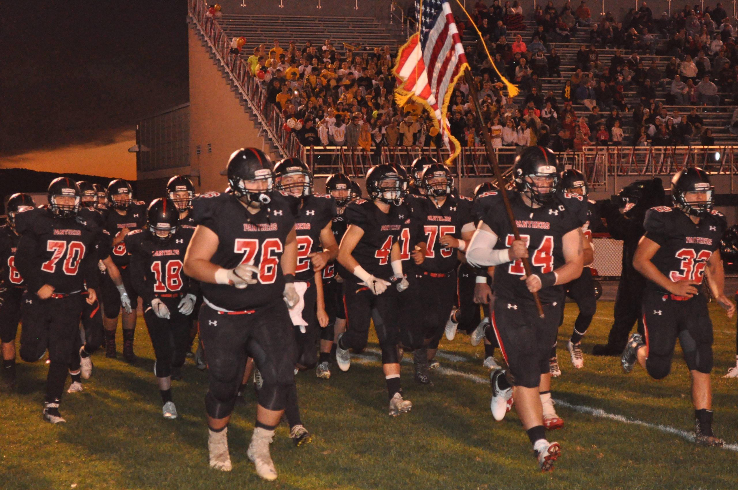 The Panthers take the field for the 2016 Homecoming games against the Wilson Warriors.