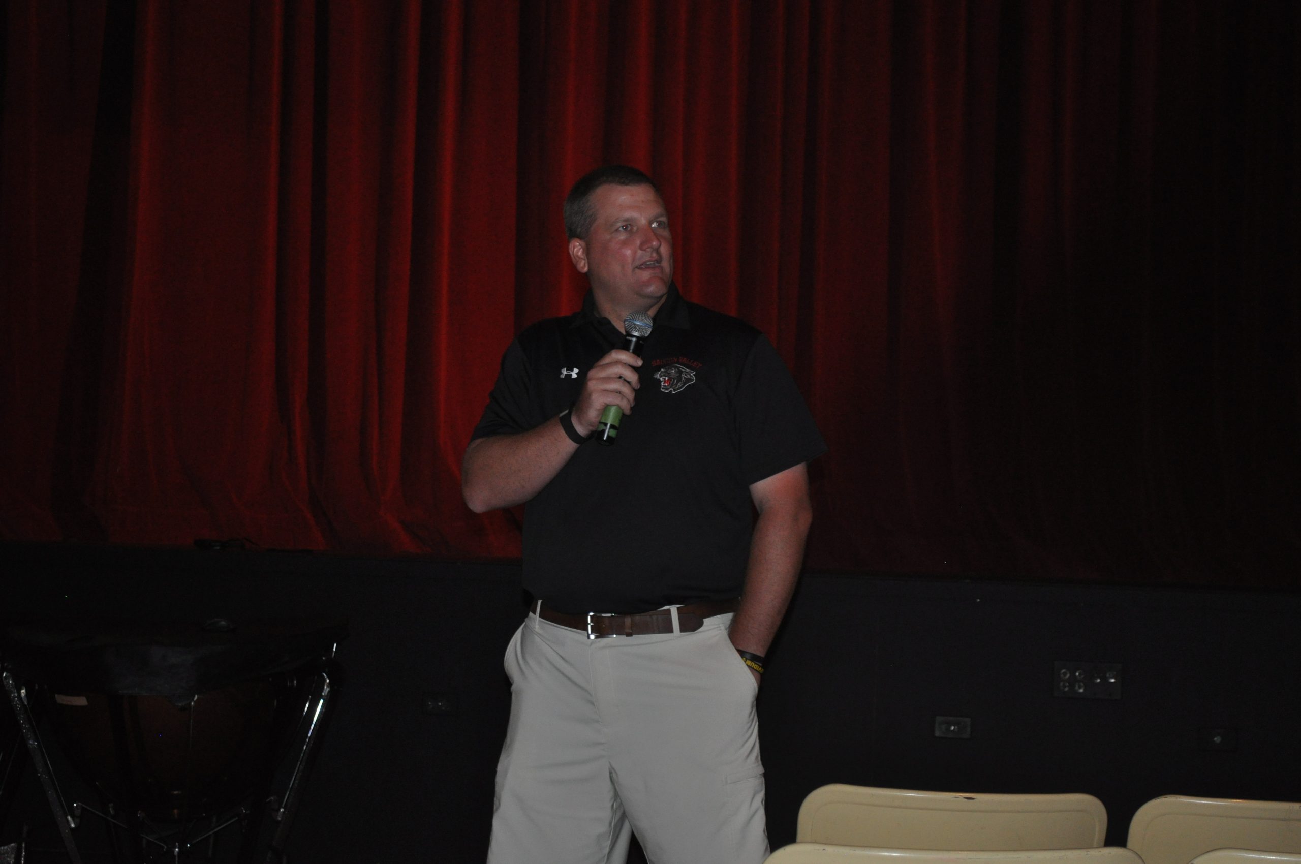 Saucon Valley Athletic Director Bob Frey provided a variety of useful information at last nights meeting.