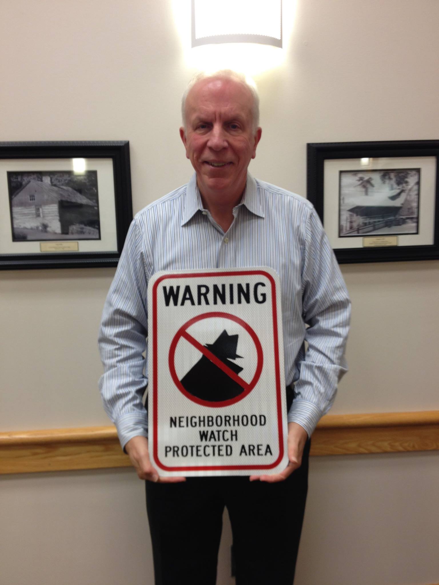 Pictured is Lower Saucon Township council member Dave Willard, who acted as a liaison and assisted residents of Meadow Ridge Court in working with the police department to organize a neighborhood watch.