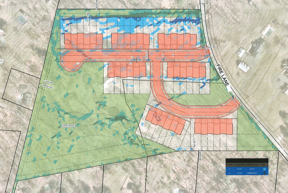 Detail Sketch Plan Fire Lane Townhomes Lower Saucon