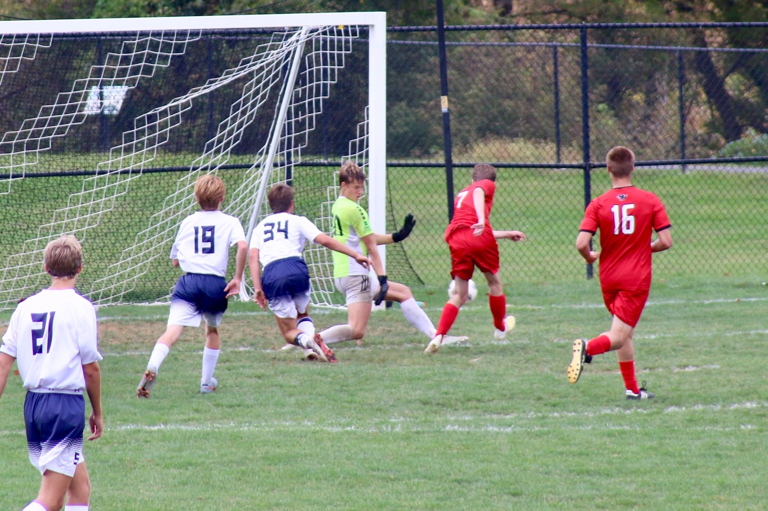 Ethan senior goal soccer