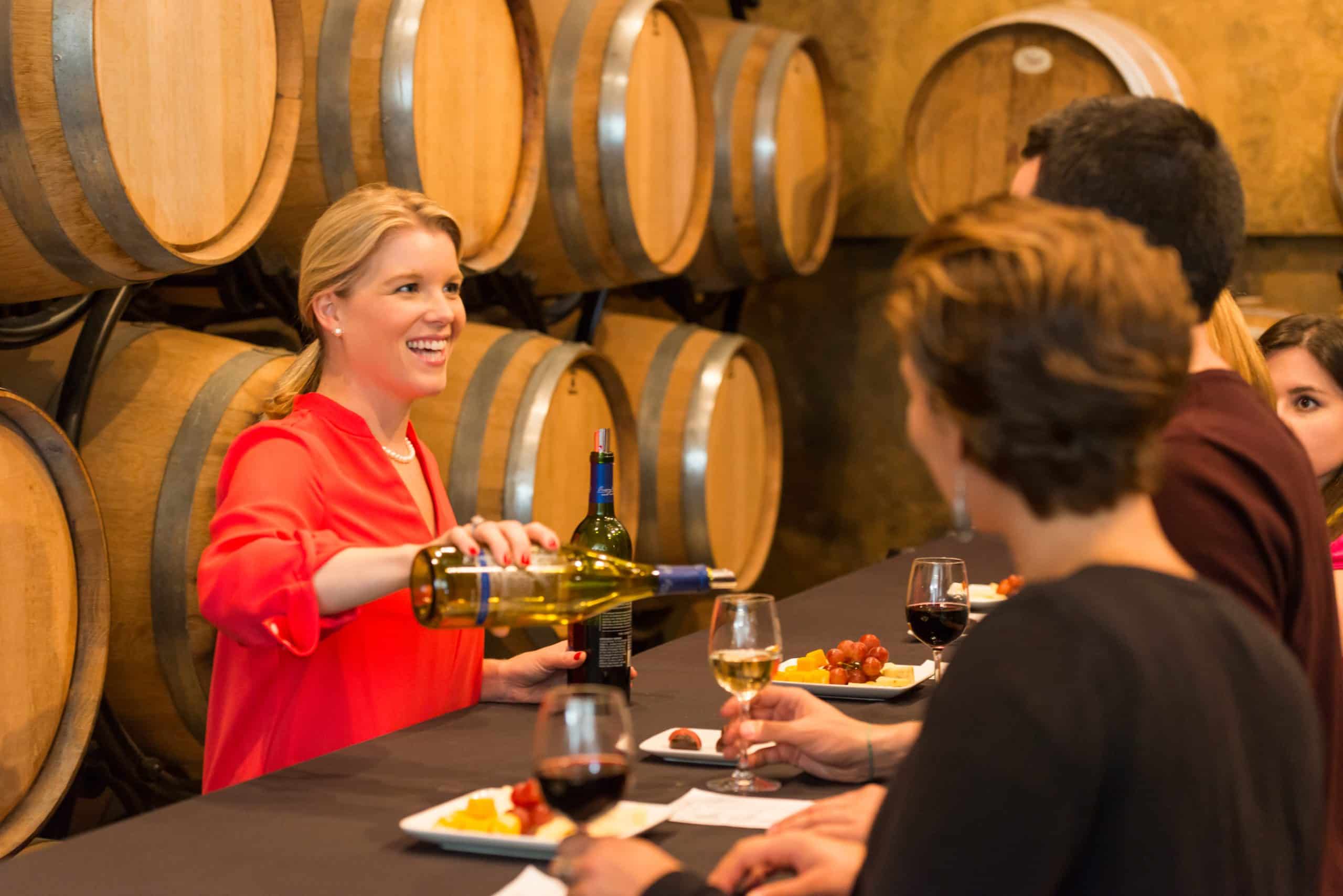 Group tour at Crossing Vineyards Winery