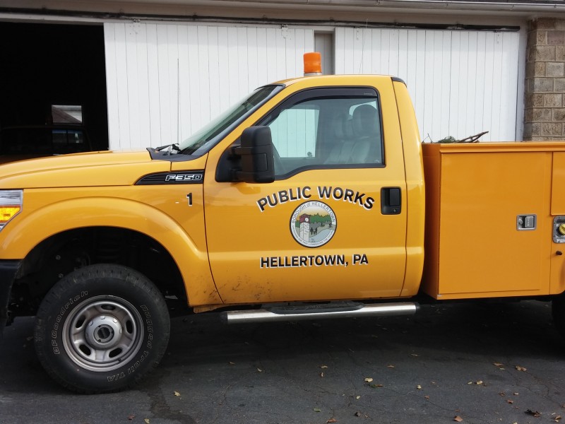 Hellertown PW Truck streets