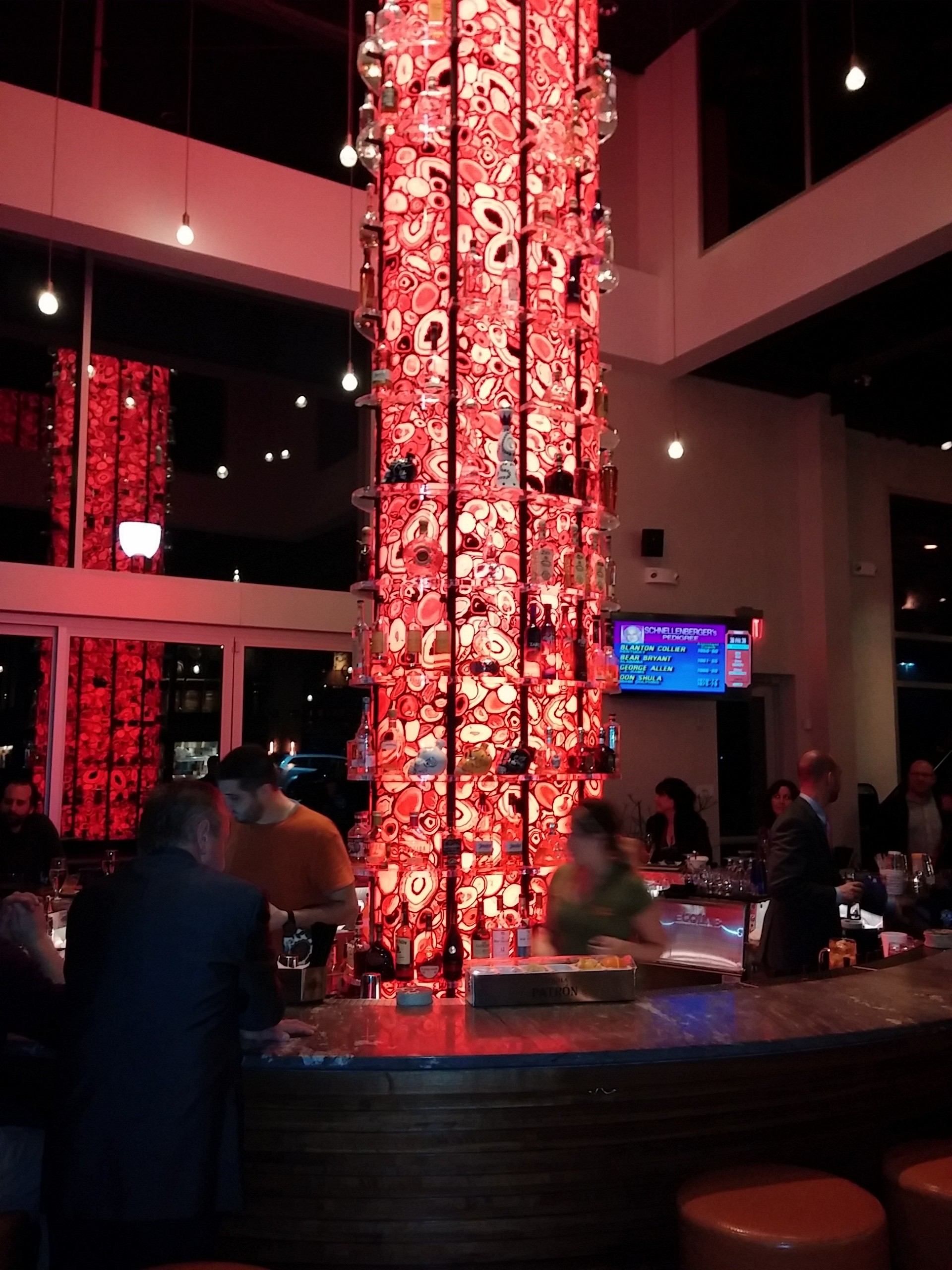 The tequila tower in the bar area at Torre, a modern Mexican eatery in the Promenade Shops at Saucon Valley. Torre will be one of the participating restaurants during Restaurant Week at the Promenade, which will be held Feb. 22-26.