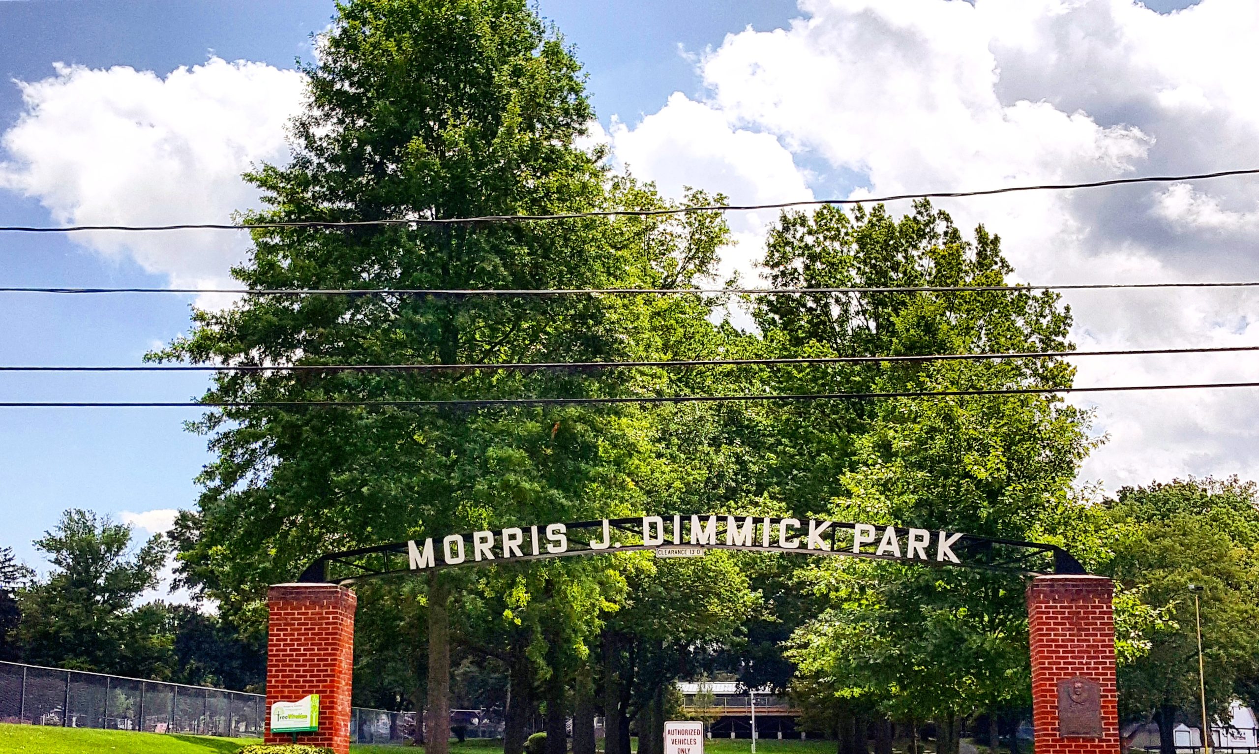 The entrance to Dimmick Park in Hellertown