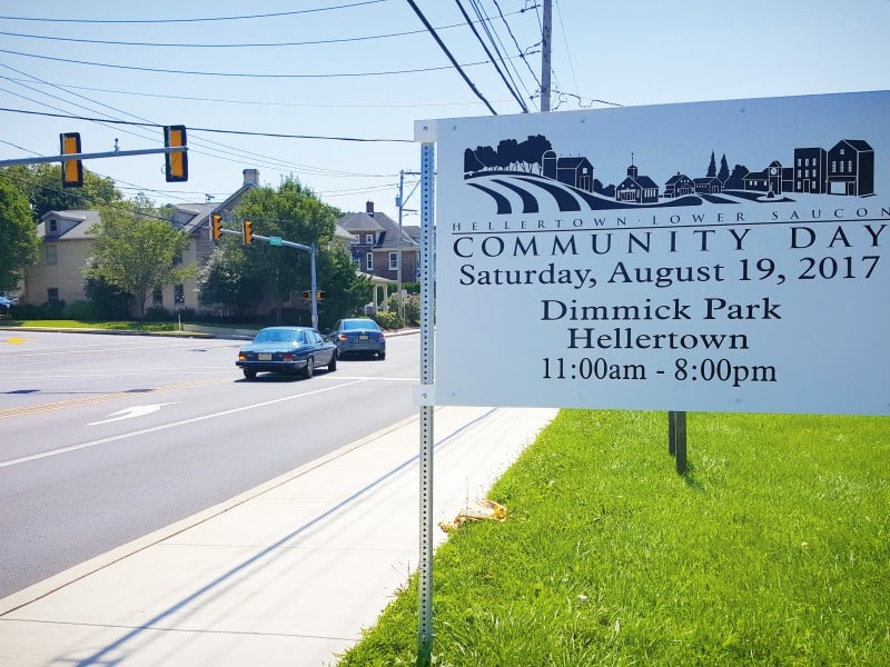 Community Day sign