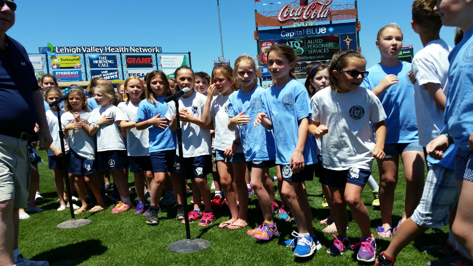St. Michael the Archangel Elementary School students enjoy a field trip to Coca-Cola Park in Allentown.