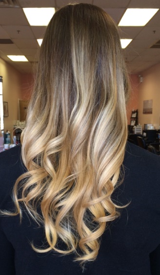 An example of a hairstyle created by Gina Falco.