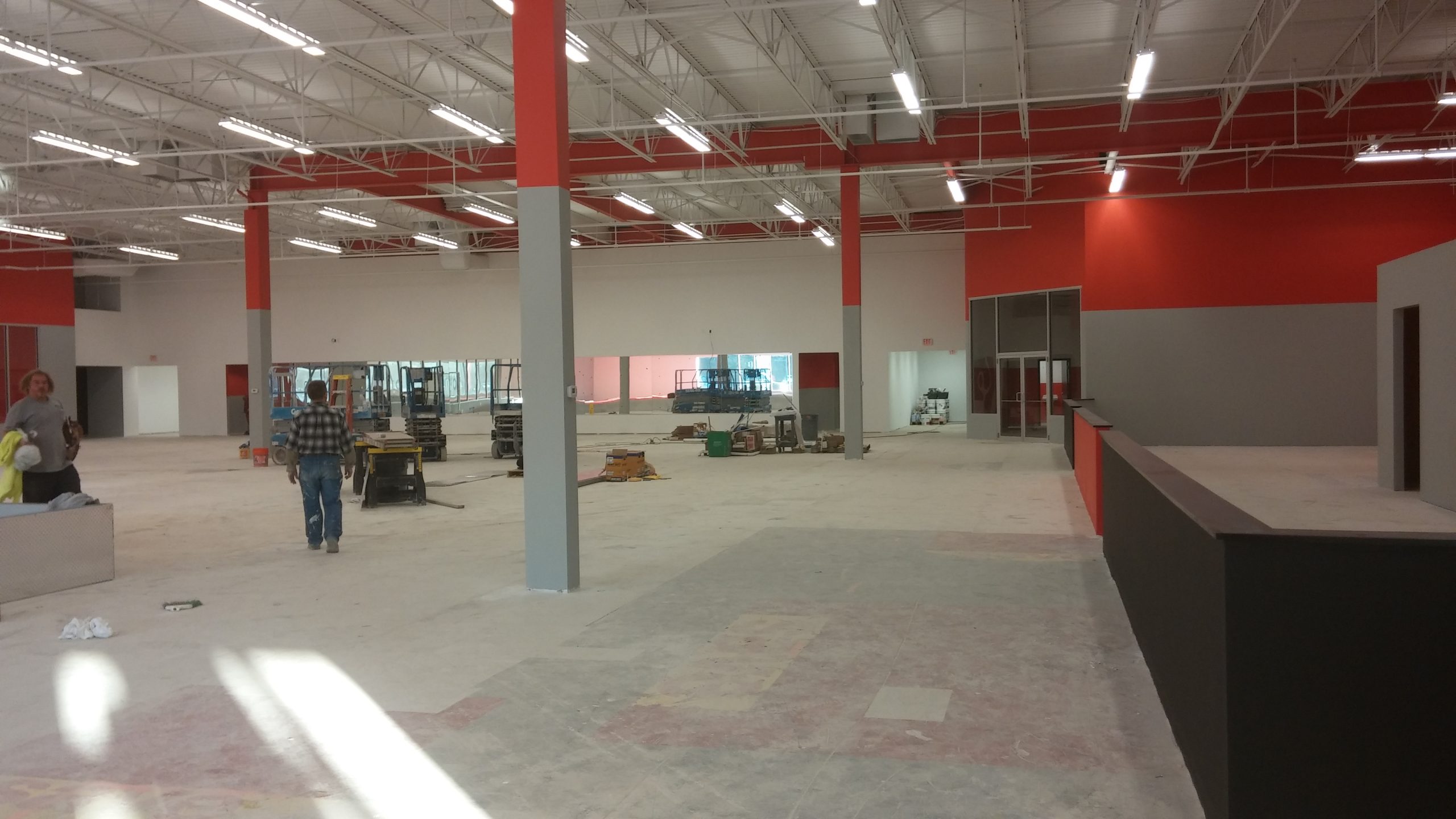 The interior of Maxx Fitness on Rt. 378 in Lower Saucon Township is still being finished. A Dec. 1 "soft opening" is targeted, a company official said Monday.