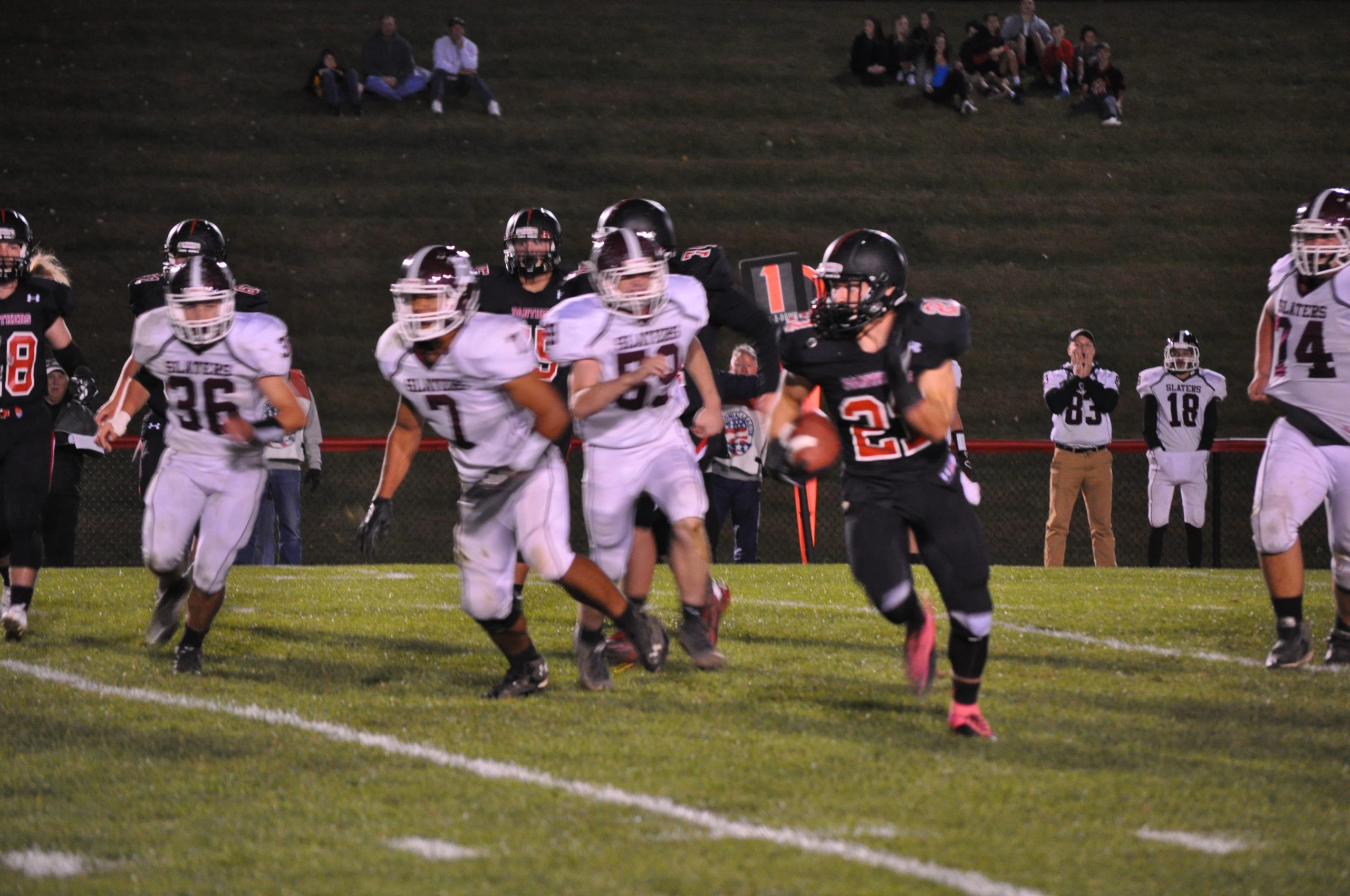 Nate Harka making a big play bigger