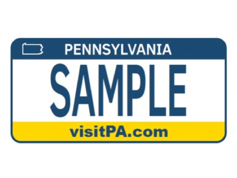 PA License Plate