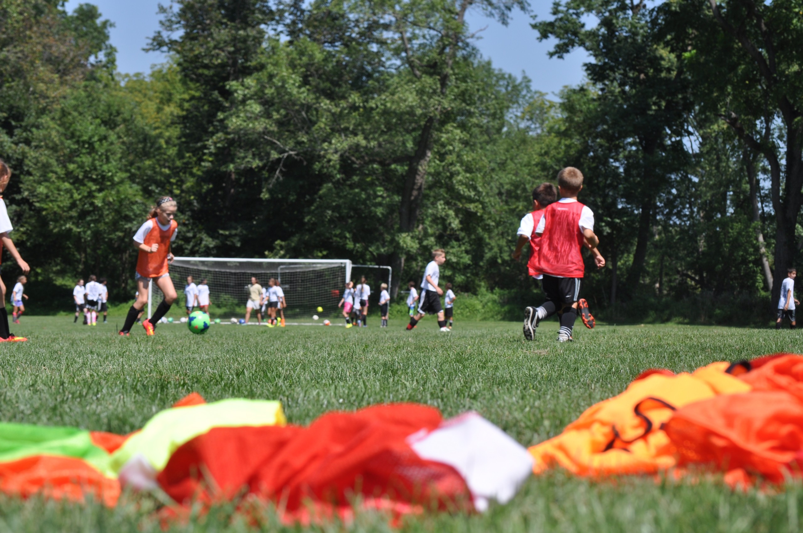 Practice makes perfect for Perfect Touch Soccer campers.