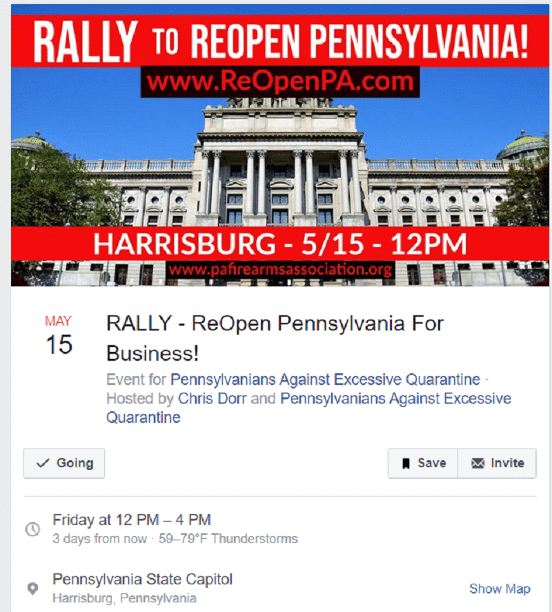 Reopen PA Rally