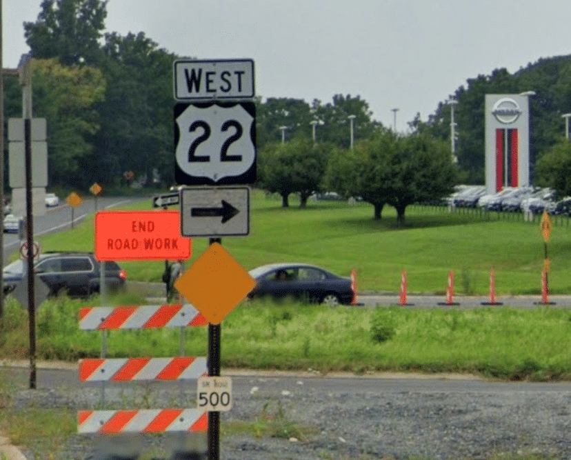 Rt 22 Road Work