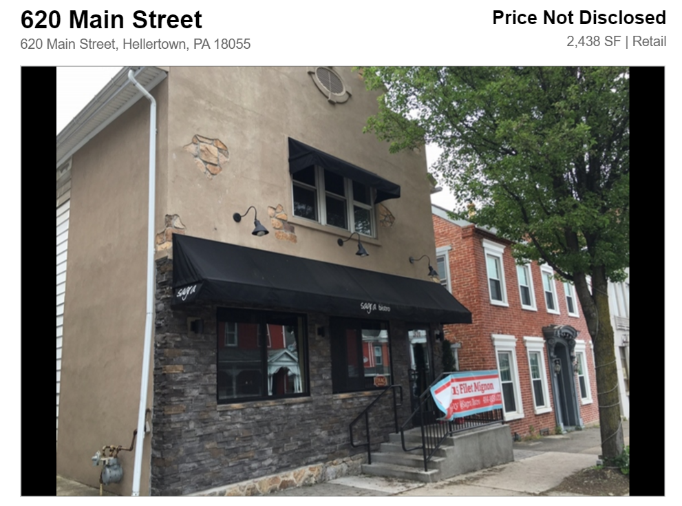 Sagra Bistro is located at 620 Main St., Hellertown, Pa.