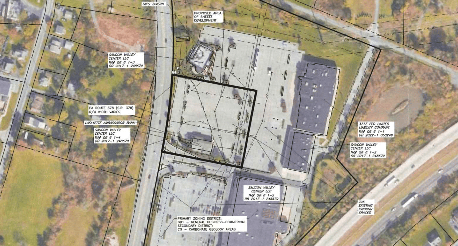 Shopping Center Aerial Sheetz Proposal