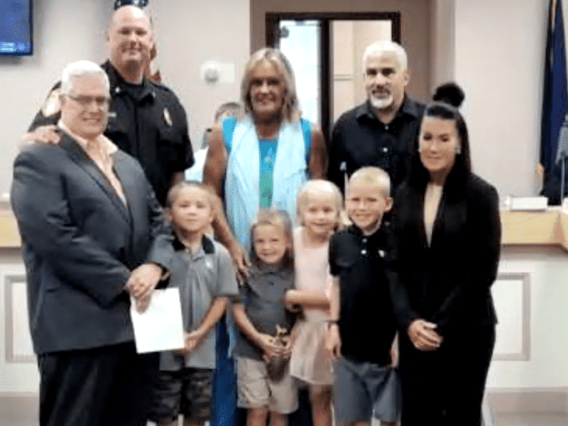 Swearing in Hellertown Police Jada Roderick