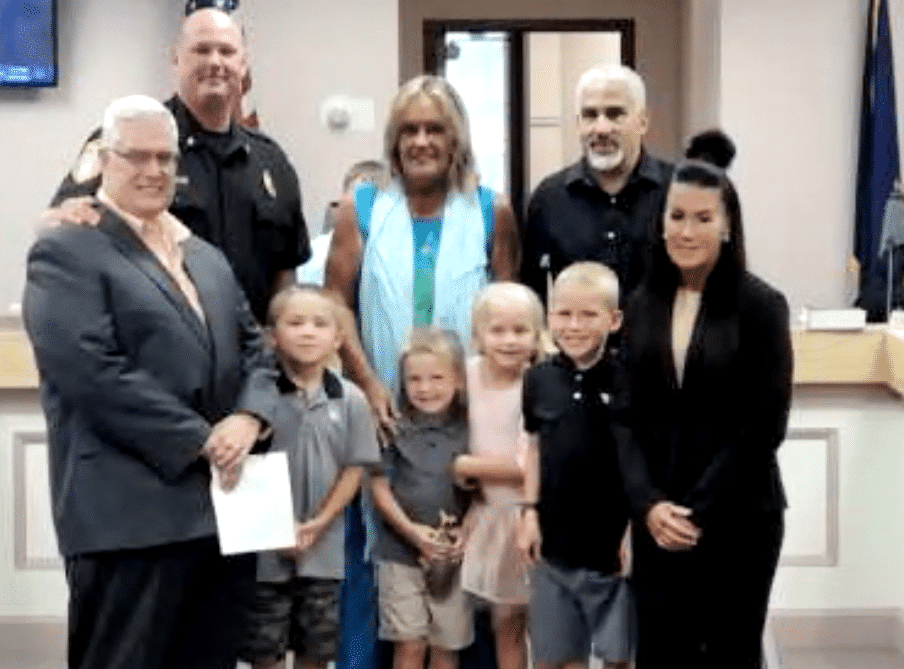 Swearing in Hellertown Police Jada Roderick