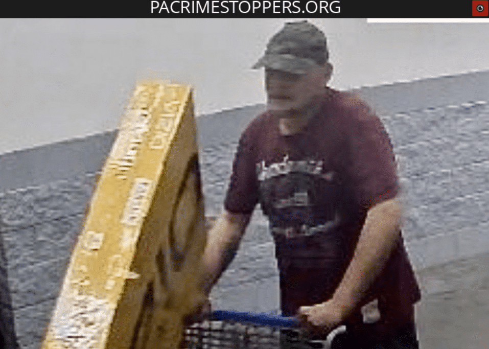 TV Stolen Theft Walmart