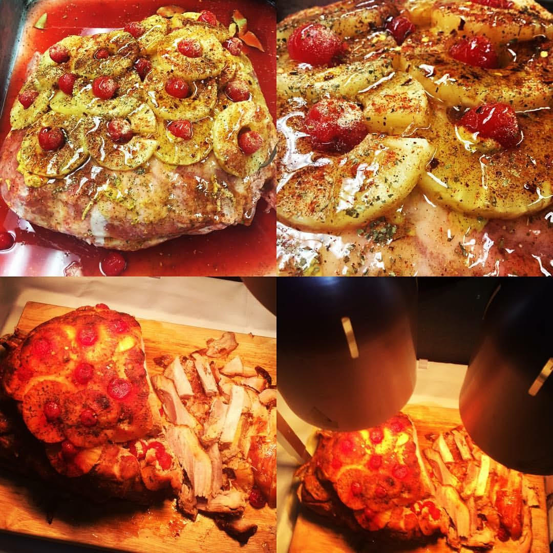 A collage of the Fresh Steamship Ham The Culinary Experience & Catering will serve at their Wednesday Night Dinner Dec. 14 at American Legion Post 397 in Hellertown.