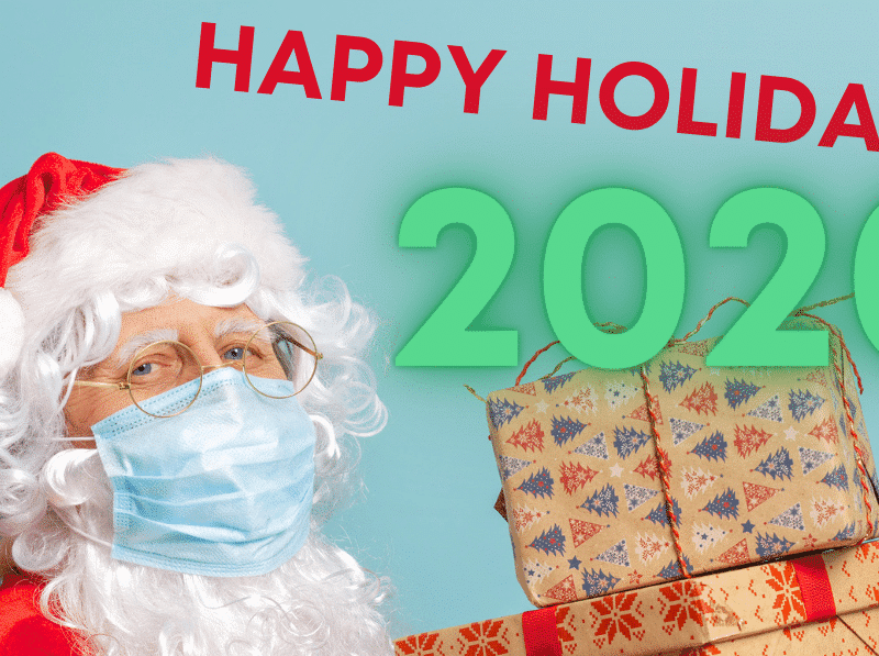 happy holidays 2020 Santa Promenade Shops