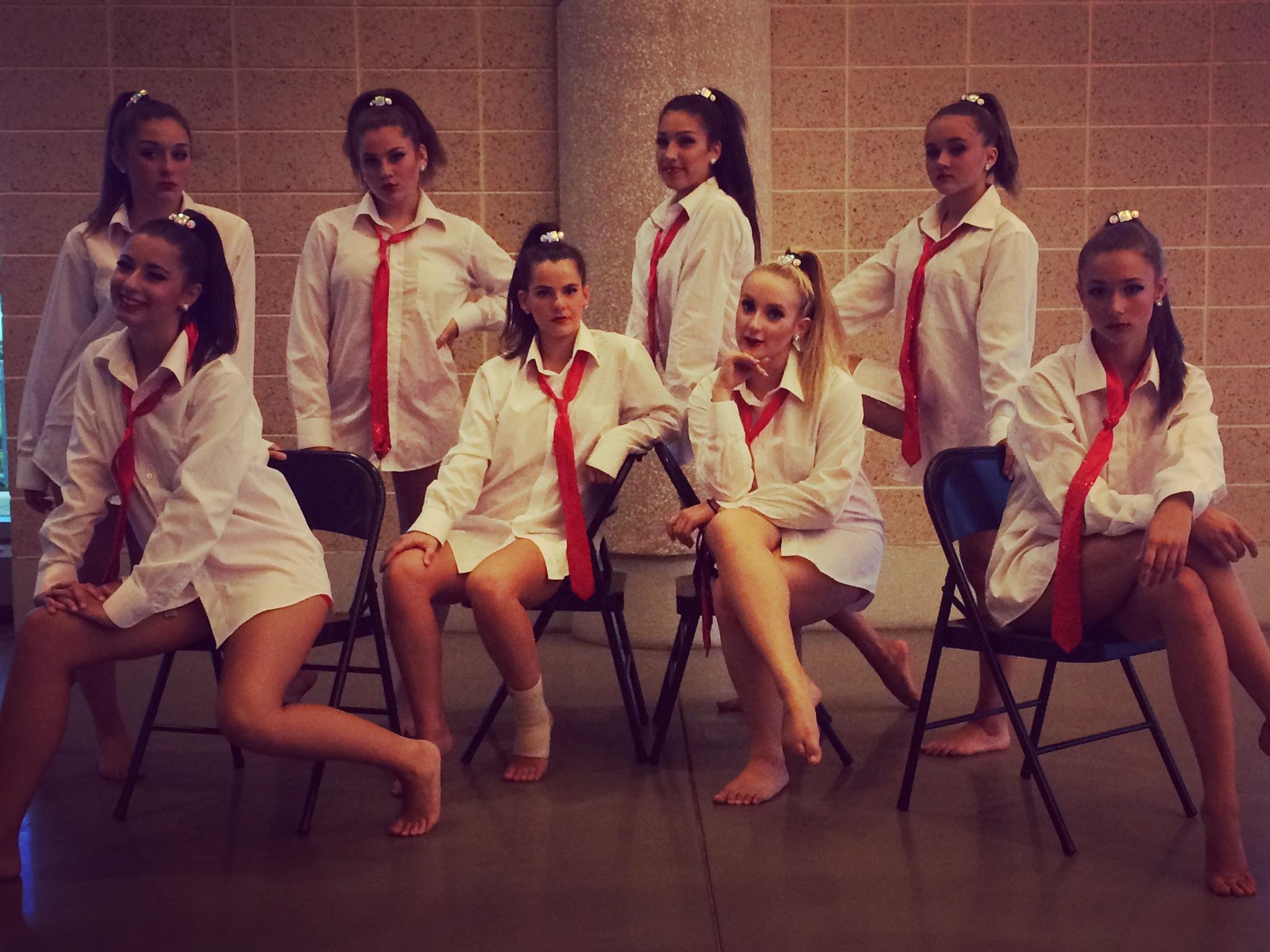 "Respect:" Standing (l-r): Payton Johnson, Mia Porter, Val Pena, Joslynn Rose. Seated (l-r): Kaleigh Dyer, Megan Fainor, Miranda Bloch, Hailey Clarke.